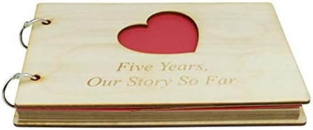 5-godišnjica Drvena bilježnica - savršena za vašu ženu ili djevojku
