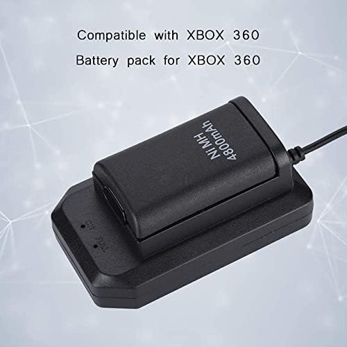 Bewinner punjiva baterija za Xbox 360, dolazi sa USB kablom za punjenje i bazom za punjenje,punjivom 4800mah zamjenskom baterijom,