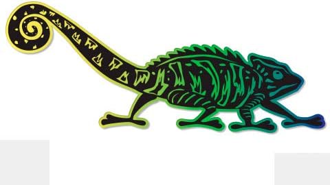 GT grafika Chameleon - vinilna naljepnica vodootporna naljepnica