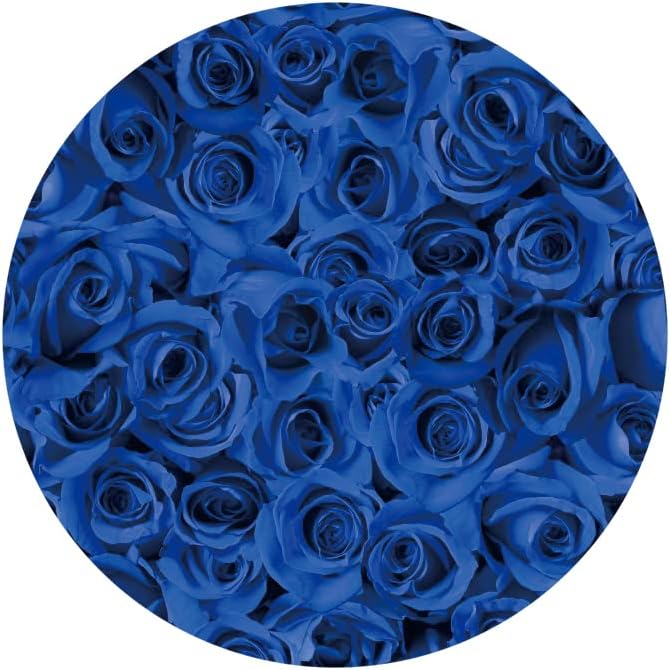 Laeacco plava ruža okrugla pozadina poklopac 7. 2x7. 2ft poliester cvjetna plava ruža cvijeće fotografija pozadina svadbeni tuš vjenčanje