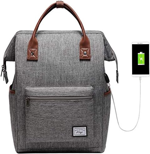 Kasqo backpack za žene, 15,6 inčni nastavnici ruksak sestre radne ruksak torbica vodootporni ruksak protiv krađe sa USB punjenjem,