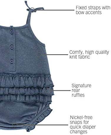 RuffleButts® za bebe / Toddler Djevojke Ruffle Knit BUBBLE ROMper