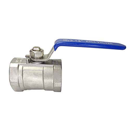 Lozome 1-1 / 2 Kuglasti ventil 1pc Tip NPT Standardni port od nehrđajućeg čelika 304 za vodu, ulje i plin