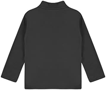 TTAO dječji termalni donji rublje vrhovi dugih rukava majica jesen zimske tople tee gornje donje kosine crne boje b 2-3 godine