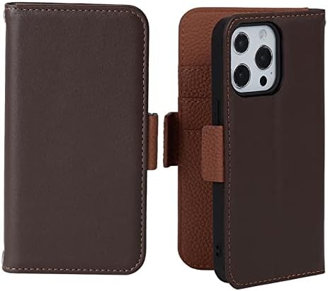 LTLGHYL Flip Case za iPhone 12/12 Pro/12 Pro Max, torbica za novčanik od prave kože sa magnetnom kopčom za zapešće za kartice za kartice