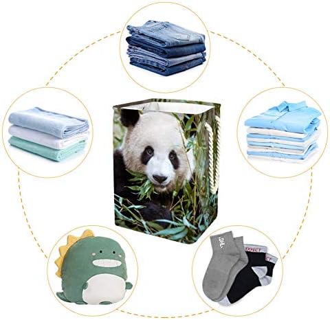 Inhomer Giant Panda 300D Oxford PVC vodootporna odjeća Hamper velika korpa za veš za ćebad igračke za odjeću u spavaćoj sobi
