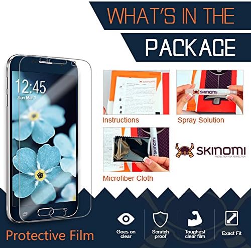 Skinomi zaštitnik ekrana kompatibilan sa Motorola Moto G7 Power Clear TechSkin TPU Anti-Bubble HD filmom