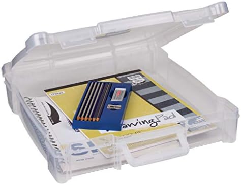 ArtBin 6913AB Portable Art & amp; Craft organizator sa ručkom, drži do 12 x 12 papir, [1] plastic storage Case, jasno
