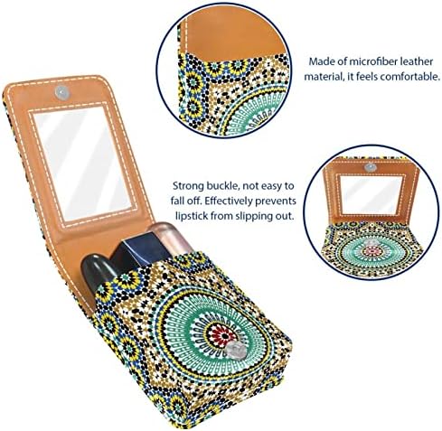 Mini ruž za usne sa ogledalom za torbicu, arapska boja Tie Portable Case Holder organizacija