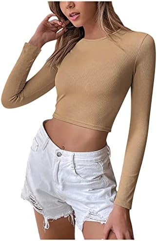 Ženska zimska moda 2023 Ženska ležerna pune boje za blokiranje boja čipkani rukavac za spajanje majica Top svjetlo generički