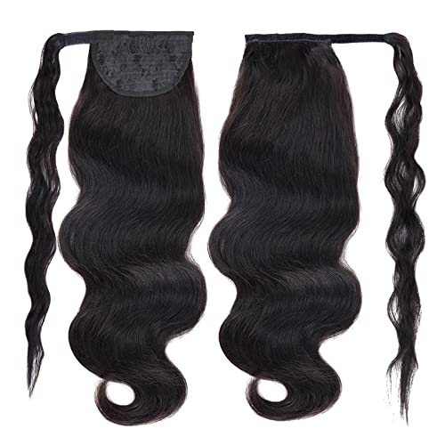 Chignon za kosu 12-26 inča dugi Valoviti rep ekstenzije brazilska ljudska kosa omotana rep perika punđa za kosu za crne ženske punđe