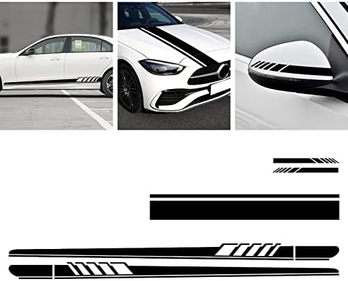 SunJika kompatibilna sa 5pcs grafičkim grafičkim naljepnicama vinil auto bode nakloni za rečju za retrovizor za Mercedes Benz C klase