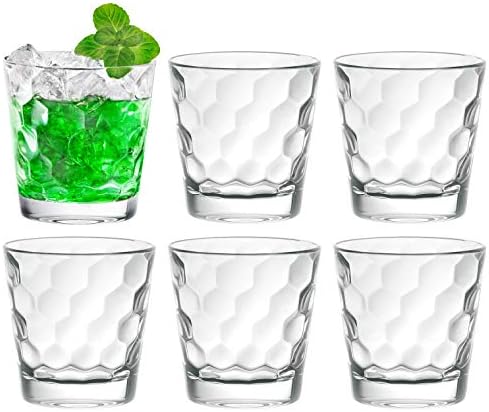 Barski - Evropsko staklo - dvostruke staromodne čaše - jedinstveno dizajnirane-Set od 6-12.5 oz. - Proizvedeno u Evropi