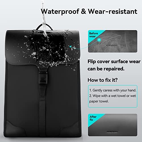 MARKETRON poslovni ruksak za muškarce, 15,6 inčni tanak ruksak za Laptop sa visokotehnološkim magnetnim kopčanjem, vodootporni modni