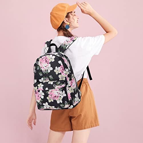 Yusudan cvjetni školski ruksak za djevojke žene, tinejdžerske školske torbe knjigovodske torbe dame laptop ruksaci