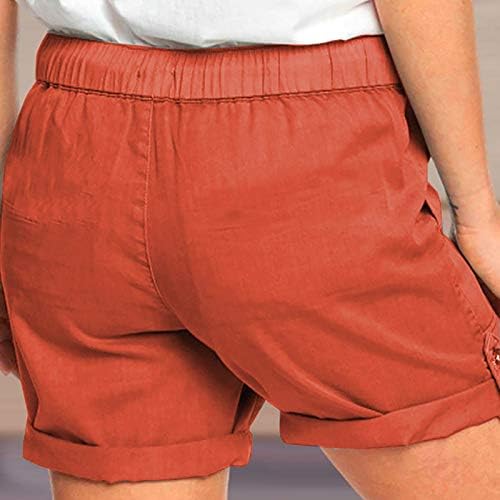 Seaintheson ženske vučne kašike Trkačke kratke hlače Žene džepne casual kratke hlače struka kolektore za crtanje čvrstog udobnih hlača