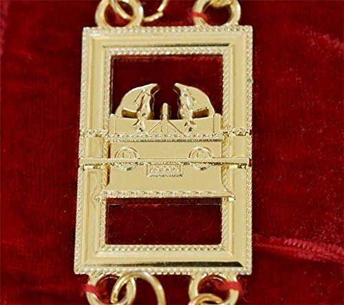 Zički masoni kraljevski masonski lanac ovratnik - zlato na crveno