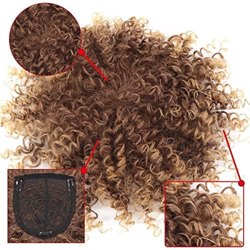 BESTOPPER Afro Kinky Curly hair Toppers Synthetic Top hairpieces zatvaranje Hair 3 Clips in Hair Extension Tupee za žene stanjivanje