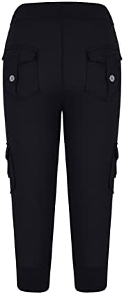 Capri gamaše za žene Dužina koljena Podizanje guzica Trgovina Trgovina Yoga vježbanje Vežbajte hlače sa džepovima