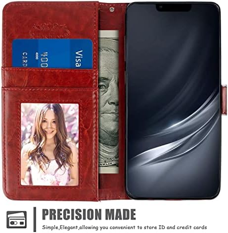 Deweidirect novčanik slučaj pogodan za iPhone 13 sa Lucky Print uzorak, Top PU Koža, postolje sa narukvicom multifunkcionalni Smartphone Mobitel slučaj Folio džep Flip Lanyard
