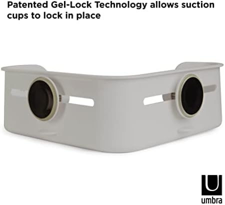 Umbra Flex sa patentiranom tehnologijom gel-lock tehnologije, ugaoni bin, siva