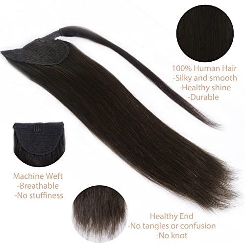 Tinashe Ponytail Human Hair Extensions Clip In Ponytail Hair Extension Prava Ljudska Kosa Duga Ravna Omotajte Se Po Rep Hair Piece
