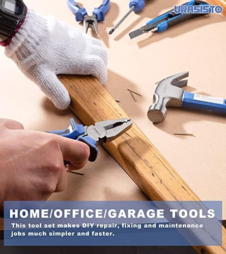 URASISTO Set alata od 168 komada Auto Repair & komplet ručnih alata za održavanje doma za Domaćinstvo, ured, radno mjesto & radionica