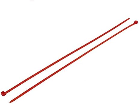 NOVO LON0167 4mm x 300mm Samo zaključavanje najlonskih kablova TIES Teška industrijska žica Zip The Red 100pcs (4mm x 300mm SelbshemmenEnd