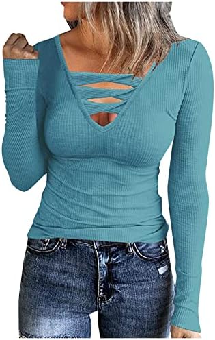 Ženske zimske džempere 2023 majice dolje Osnovne rebraste pletene majice Modni povremeni pulover Tunic