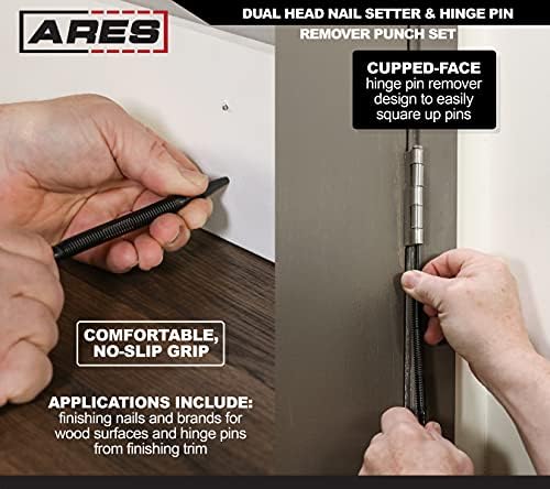 ARES 10012 – 2-dijelni set za nokte s dvostrukom glavom & Set za uklanjanje šarki-seter za nokte ima 1/32-inčni i 1/16-inčni dizajn