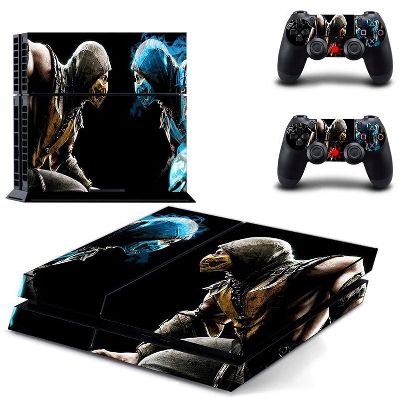 Za PS4 PRO-igru Ninja Mortal Best War Kombat X PS4 ili PS5 skin naljepnica za PlayStation 4 ili 5 konzolu i kontrolere naljepnica Vinyl DUC-1296