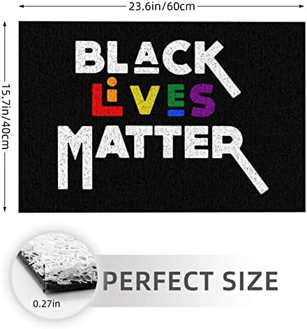 RUMTEK Black Lives Matter otirač 24x16 u prostirkama za prostirke dekorativna za kućnu kancelariju kupatilo Kuhinjski tuš protuklizni