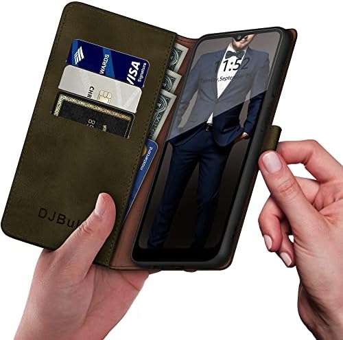 DJBull Samsung Galaxy A03s novčanik slučaj sa【RFID Blokiranje】 držač kreditne kartice, PU kožna futrola za telefon Shockproof Cover