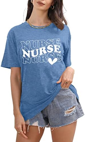 Medicinska sestra Shirt za žene staračka škola Tshirt Inspiracija medicinske sestre poklon Tees Casual medicinske sestre bluza Tops