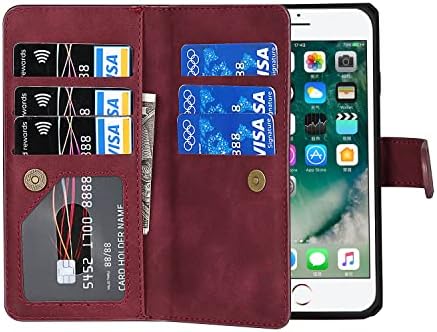 za iPhone 8 Plus Case, za iPhone 7 Plus Case, za iPhone 7plus 8plus Case, SunYoo, 2 u 1 odvojivi novčanik Magnetic Case PU Koža Flip