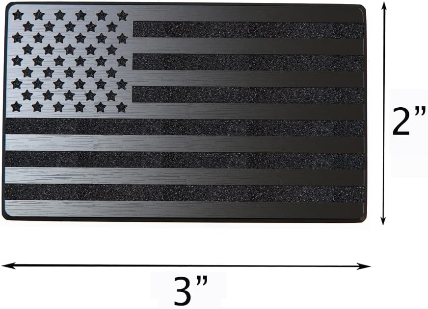Magnet Američka zastava Black Auto naljepnica za automobile kamioni, 2pcs naprijed i obrnuto set