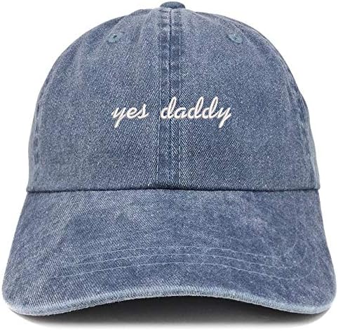 Vrhunska odjeća Da Da tata Tekst vezeni niski profil Nestrukturirani pigment obojen bejzbol tata šešir