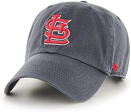 '47 Cardinals St. Louis Očistite kapu za tatu bejzbol kapa - ugljen
