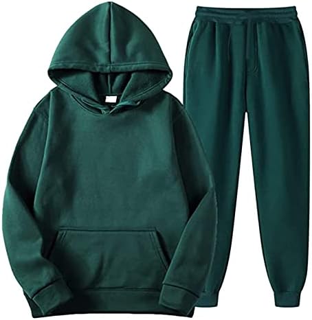 Zip up hoodie muškarci, muške staze za trčanje za trčanje postavlja jakne i hlače 2 komada odjeće aktivna sa džepom