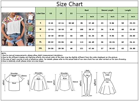 Nxxyeel Womens Ljetni vrhovi 2022 Novo vezeno rešeno čipke za čipke ovratnika košulje za bluze