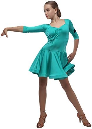 Djevojke Profesionalni originalni dizajn Udobna visoka elastična Lycra Latino Salsa Samba Chacha Moderna plesna haljina