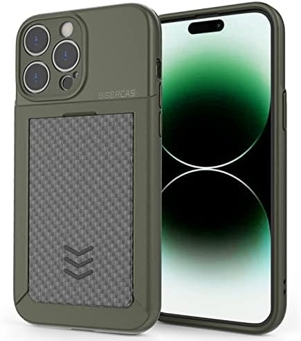 Bibercas za iPhone 14 Pro Max Case, novčanik s držačem kartice, [sa zaštitnikom kamere] [Scratch Obnuđenje] [8 FT Anti-Drop], Držač