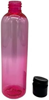4 oz ružičaste kosmo plastične boce -12 Pakovanje prazno punjenje boca - BPA besplatno - esencijalna ulja - aromaterapija | Crna Flip