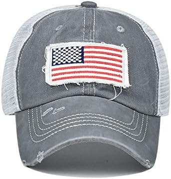 Unisex američka zastava za bejzbol kapa Vintage oprana zarobljena kapu za kamion za kamionde, podesiv pamuk izvezeni tata mama za
