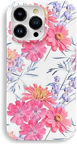 J.WEST kompatibilan sa iPhone 14 Pro Case 6,1 inča, simpatični cvjetni zaštitni poklopac za žene za žene Djevojke Vrt cvjetni uzorak