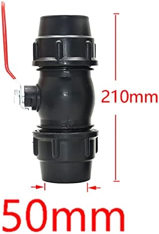 bzcemind 1pcs 20/25/32/40 / 50 / 63mm plastična cijev za vodu Brzi konektor kuglični ventil metalni ventil core voda Dodirnite PE cijevni ventili dodaci, 20 mm