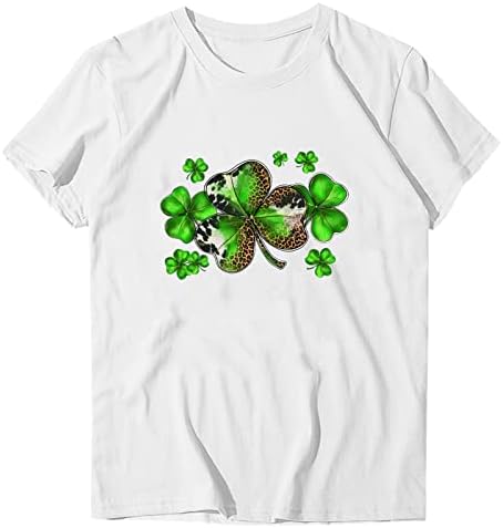 Saint Patricks Day Pulover Ženska Cvjetna Casual Crewneck Plus Size Irska Košulja Za Zabavu