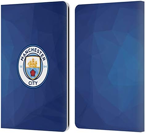 Dizajni za glavu Službeno licencirani Manchester City Man City FC Obsidian Full Color značka Geometrijska kožna knjiga Novčanica Komunalna