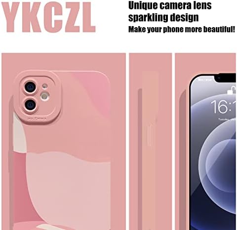 YKCZL kompatibilan sa iPhone 11 futrolom 6,1 inča, simpatična obojena umjetnost puna full fotoaparat zaštitna tanka mekana udarna