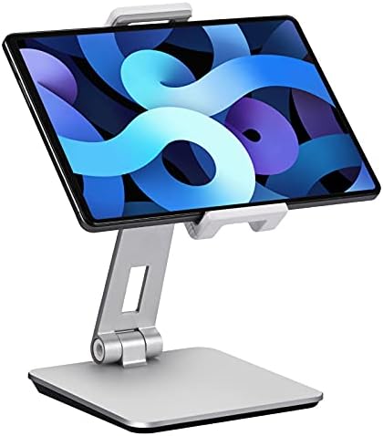 Shuosuo tablet Podesivi i sklopivi, okretni od 360 ° zakretajući teški nosač aluminija za stol, kompatibilan sa iPad Pro / Air / Mini,